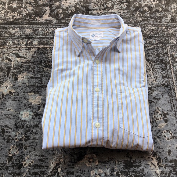 J. Crew Other - J.Crew 2-Ply Striped Button Down Shirt Small